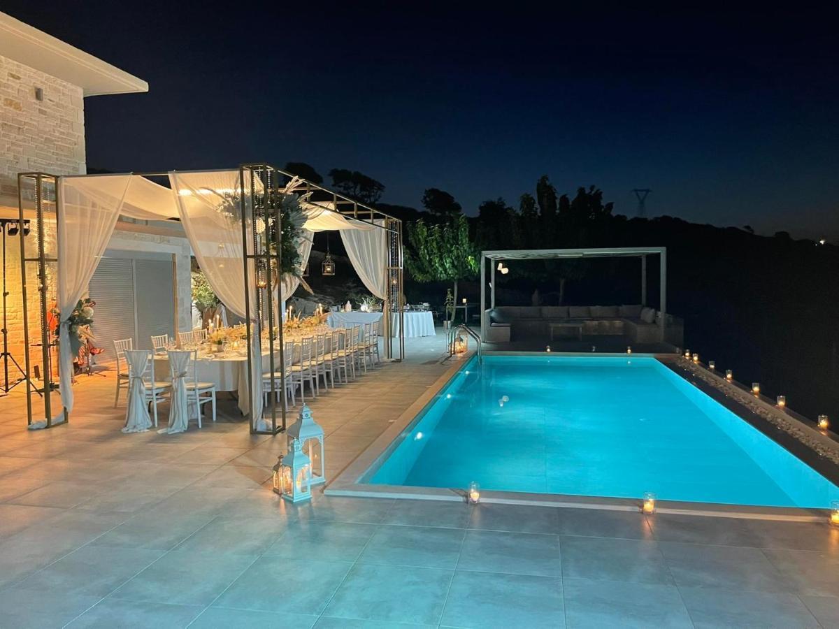 Eva Villas West With Infinity Pool & And Panoramic Sea View Gerani  Exterior photo